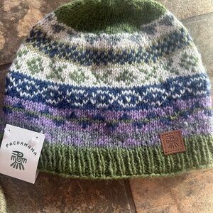 Pachamama Wool beanie with fleece lining